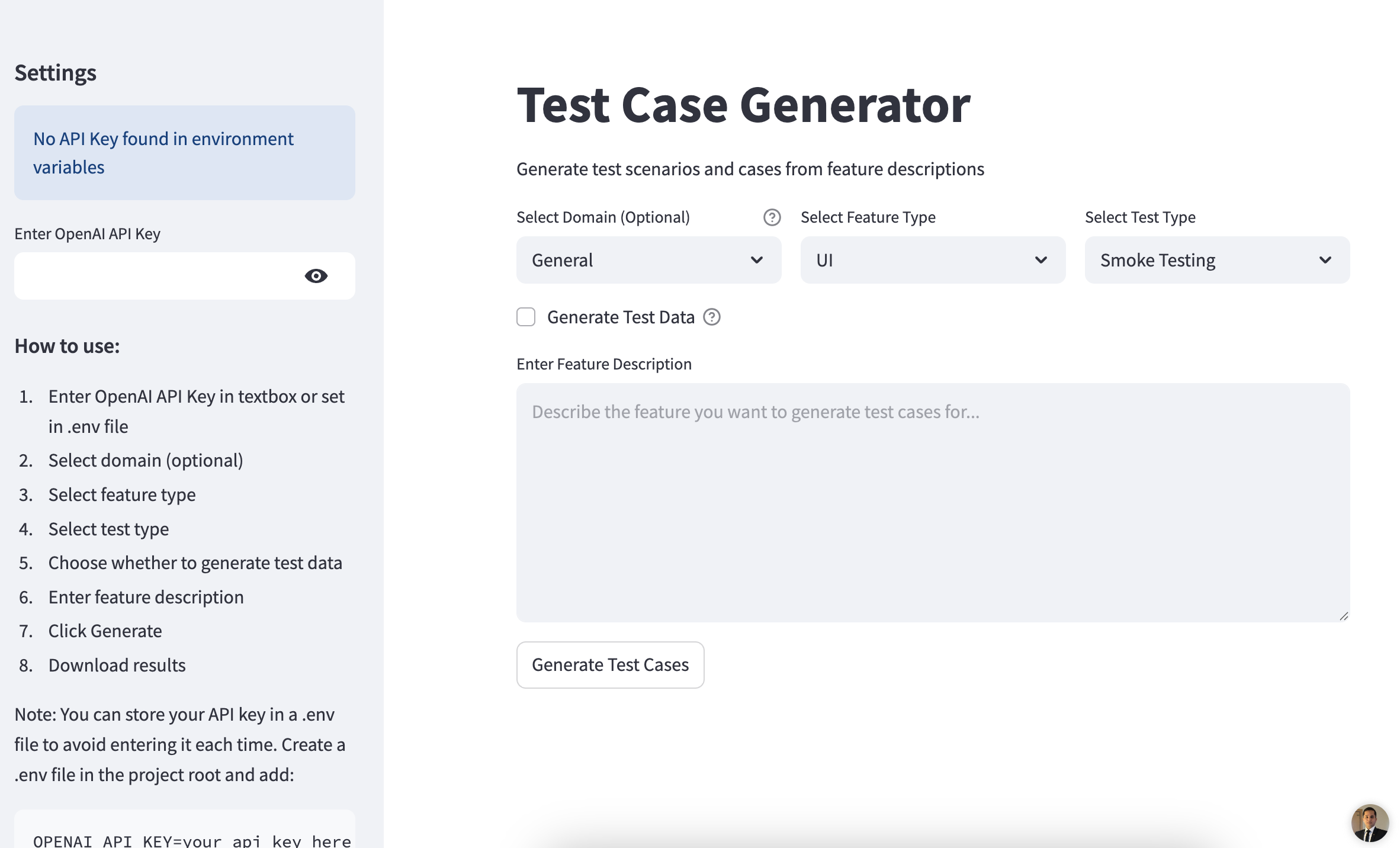 Test Scenario Generator
